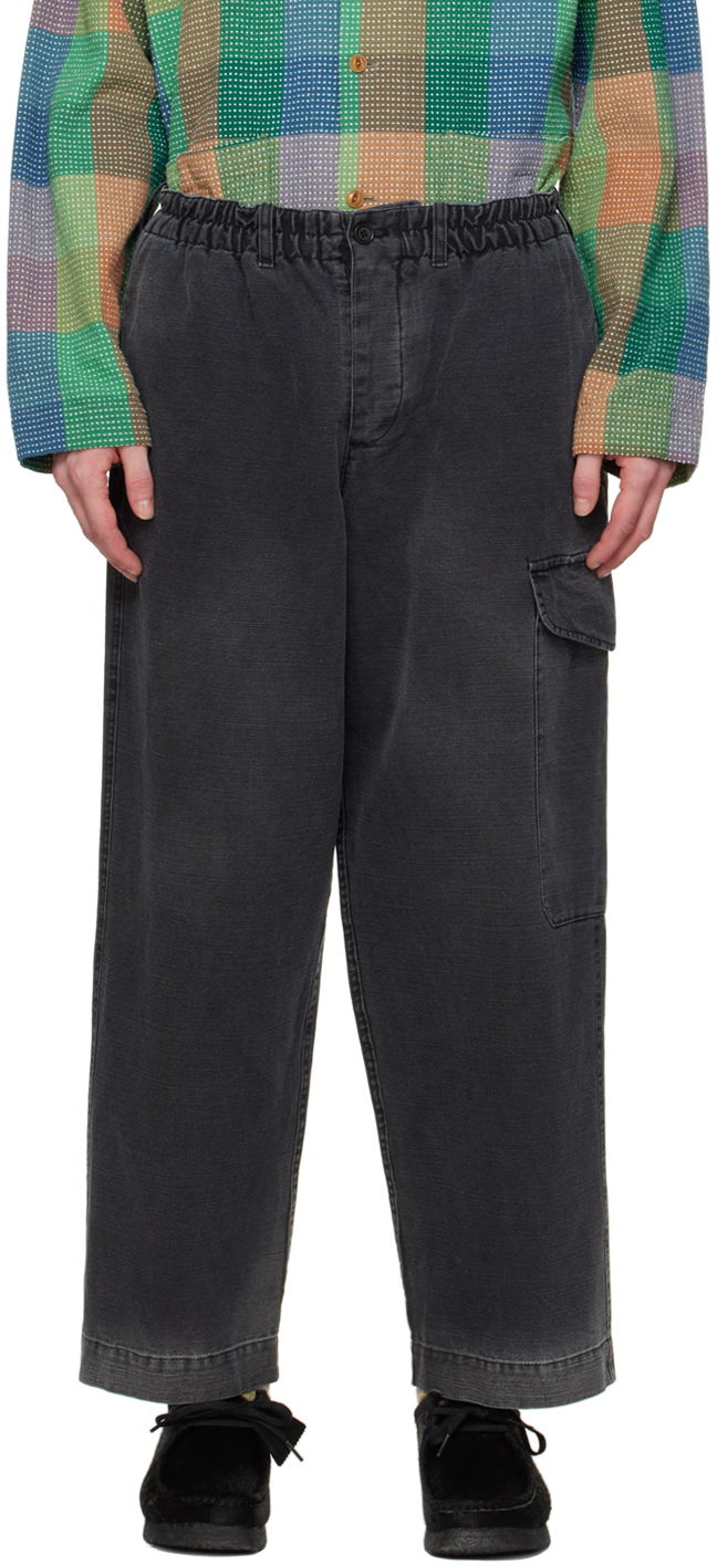 Cargo housut YMC YMC Faded Cargo Trousers Musta | P4WAJ