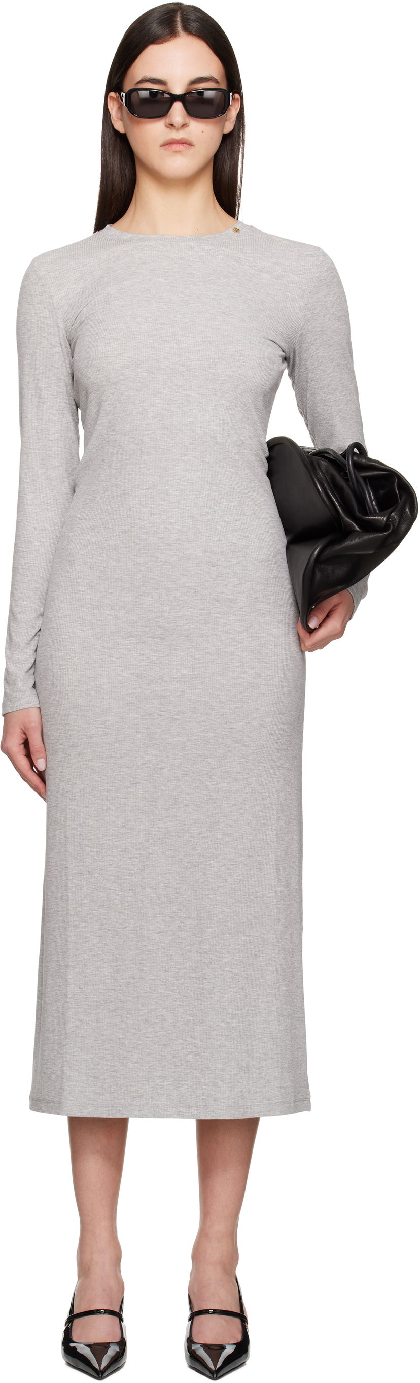 Mekko Anine Bing ANINE BING Jo Maxi Dress Harmaa | A-02-10930-GRM5