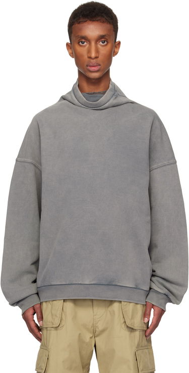 Villapaita We11done We11done Standard Turtleneck Hoodie Harmaa | WD-TS3-24-731-U-CH, 0