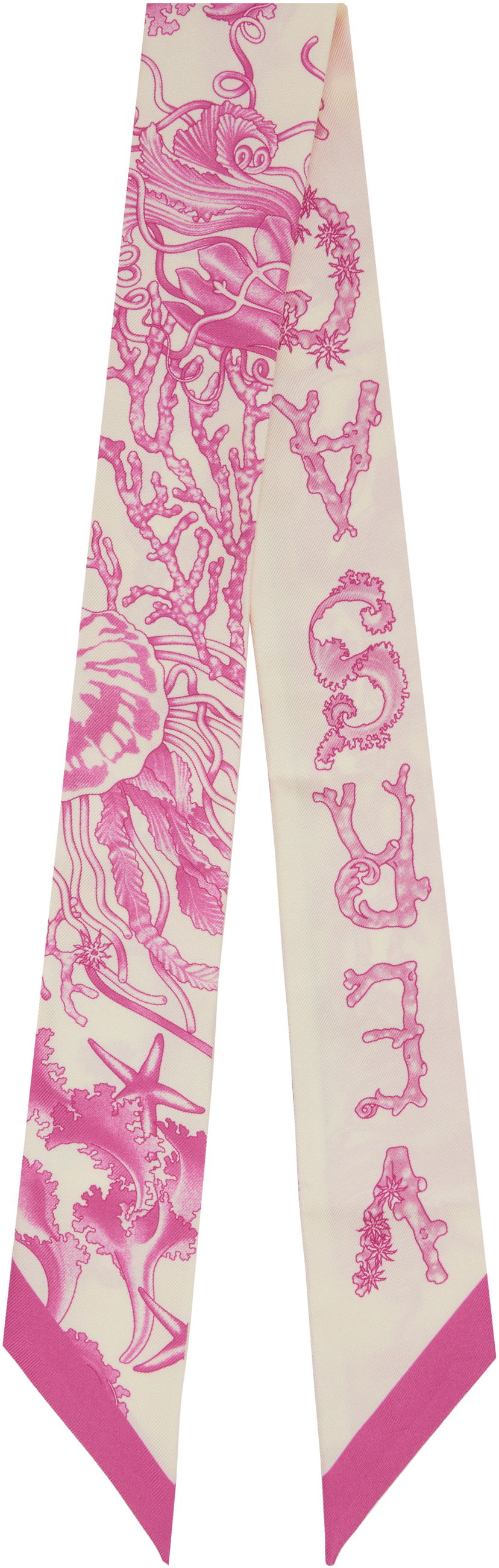 Huivi Versace Versace Underwater Barocco Silk Scarf Vaaleanpunainen | IBA0005_1A15542