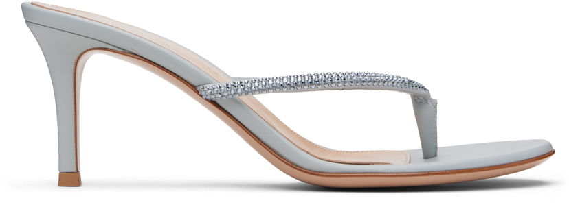Tennarit ja kengät Gianvito Rossi Gianvito Rossi India Thong 70 Heeled Sandals Harmaa | G13270-70RIC-XCN