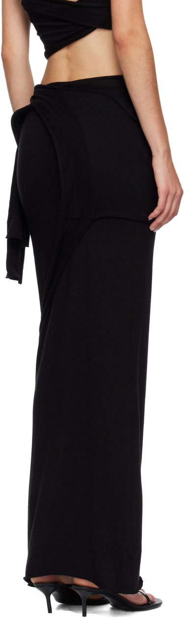 Hame Ottolinger Ottolinger Lounge Drape Maxi Skirt Musta | 107-302007-01, 2