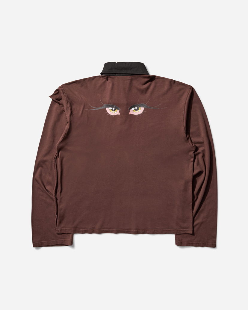 Poolopaita Ottolinger Julien Ceccaldi Longsleeve Polo Ruskea | 11510291503 BRW