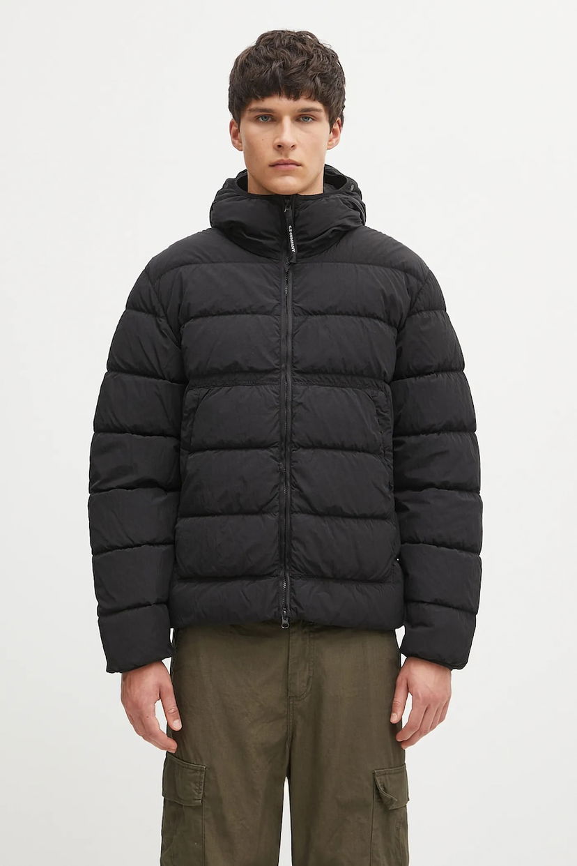 Puffer takki C.P. Company Winter Puffer Jacket Musta | 19CMOW011A005904G