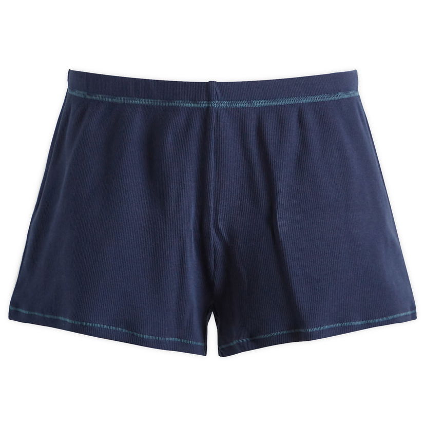 Nyrkkeilijät SKIMS SKIMS Cotton Rib Loose Short, Size Large Tummansininen | SH-SHO-8509W-NAVY