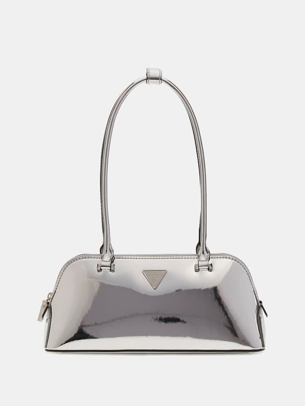Käsilaukku GUESS Arnela Mirror-Look Shoulder Bag Metallinen | HWMY9496080