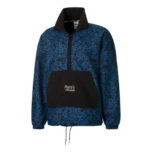 Tuulitakki Puma Mr Doodle Crossover Graffiti Print Anorak Jacket Sininen | 530648-01