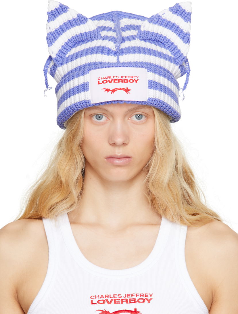 Pipo Charles Jeffrey Loverboy Charles Jeffrey LOVERBOY Chunky Ears Knit Beanie Sininen | 54131401