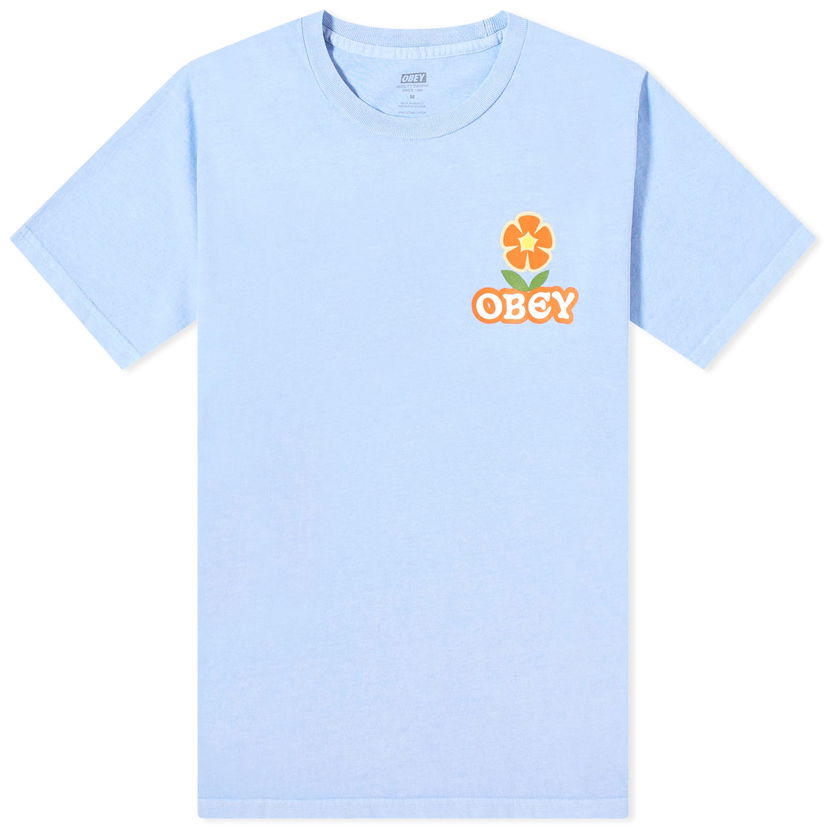 T-paita OBEY Make Art Not War Flower Turkoosi | 163813766-HDR