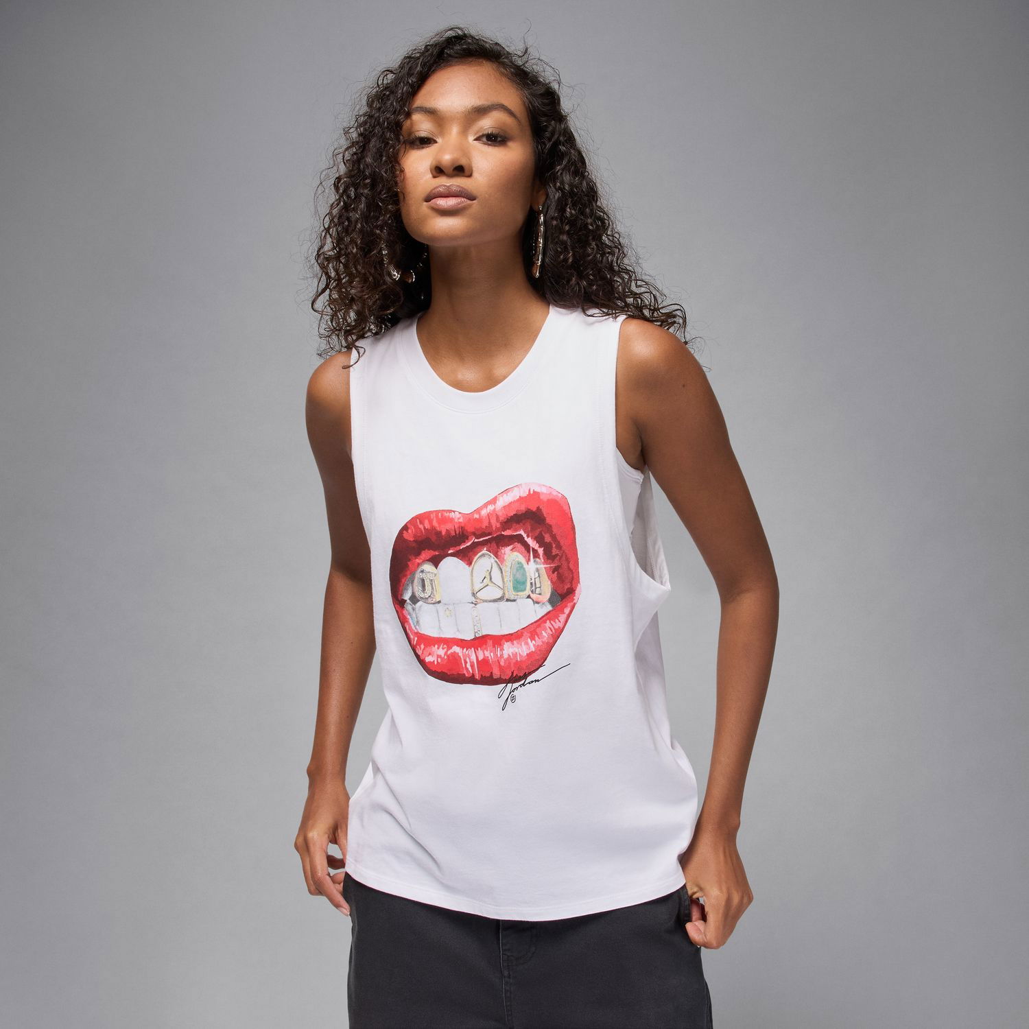 Tankkitoppi Jordan Flight Sleeveless Graphic Tee Valkoinen | HV0223-100, 1