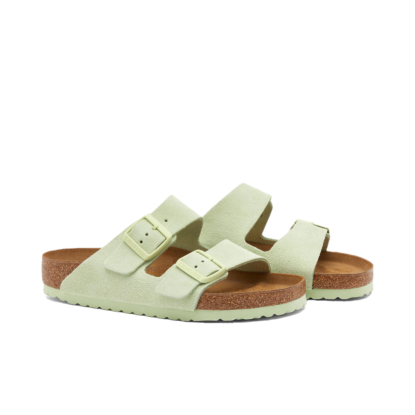 Tennarit ja kengät Birkenstock Arizona Faded Lime Suede Vihreä | 1026811