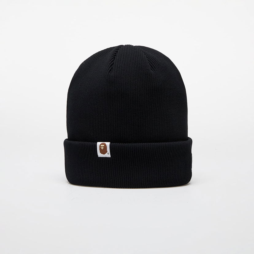 Pipo BAPE Logo Knit Cap Musta | 001HTK801008M BLK