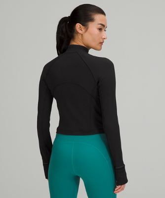 Huppari lululemon It's Rulu Cropped Half-Zip Running Top Musta | prod10641685, 9