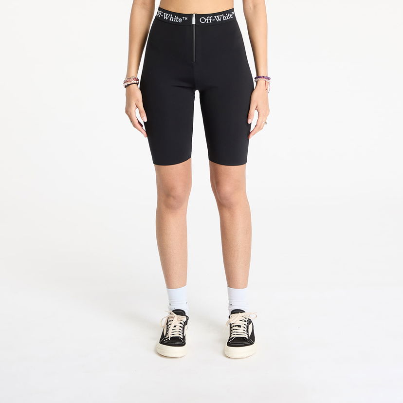Shortsit Off-White Off-White Logoband Zipped Shorts Musta | OWVH029S25JER0011000