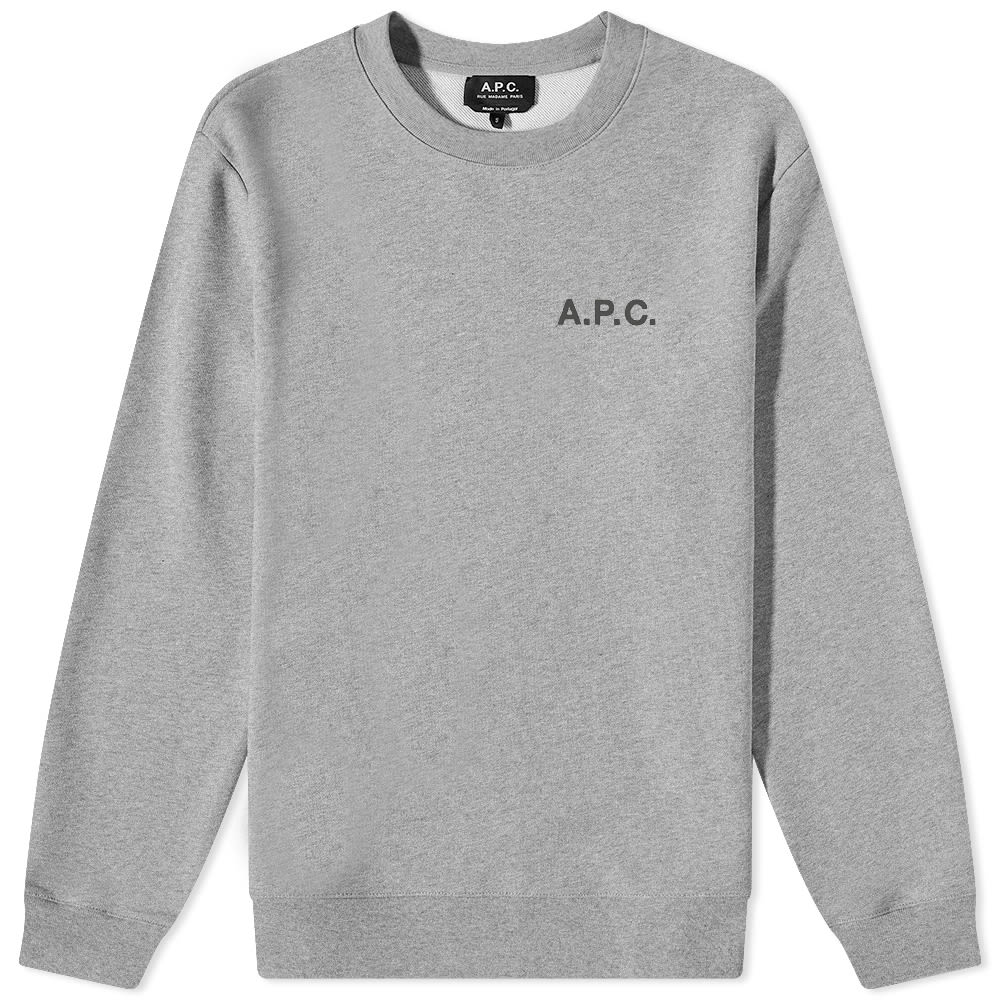 Villapaita A.P.C. Arliss Logo Crewneck Harmaa | COEVV-H27691-PLA, 0