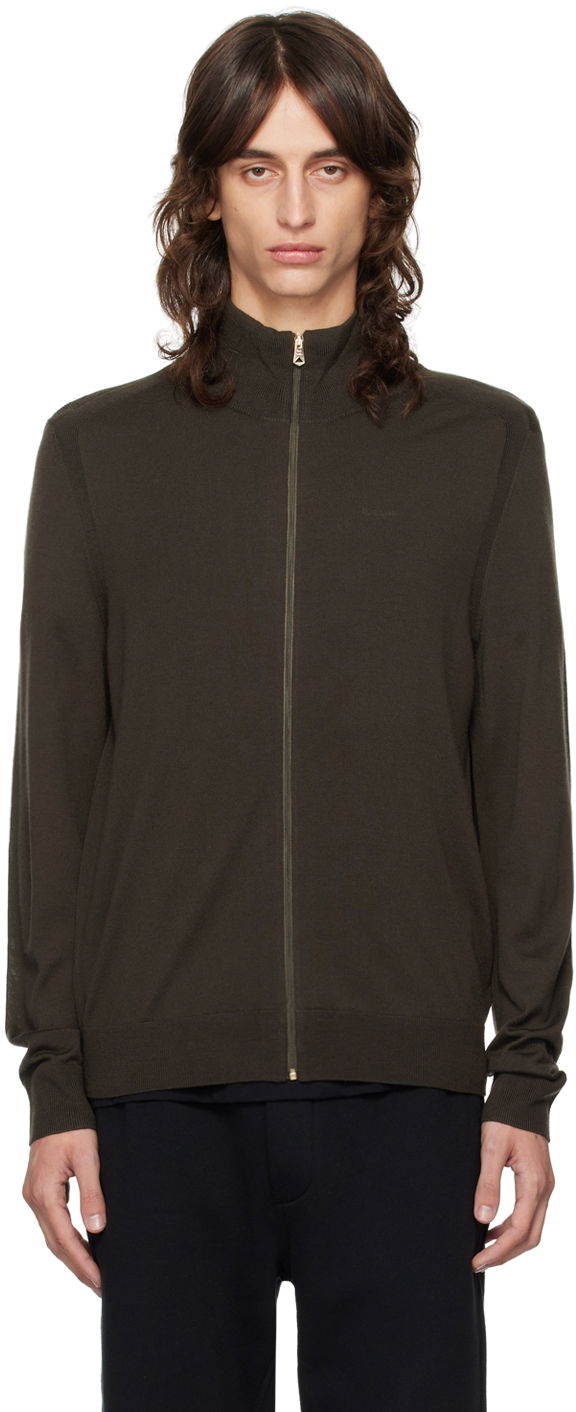 Villapaita Paul Smith Paul Smith Zip Through Cardigan Ruskea | M1R-763X-M02093-35