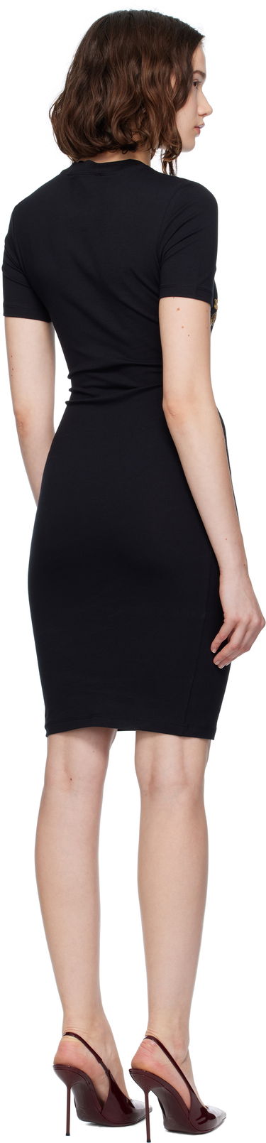 Mekko Versace Versace Jeans Couture Jersey Stretch Minidress Musta | E79HAOE06_ECJ02E, 2
