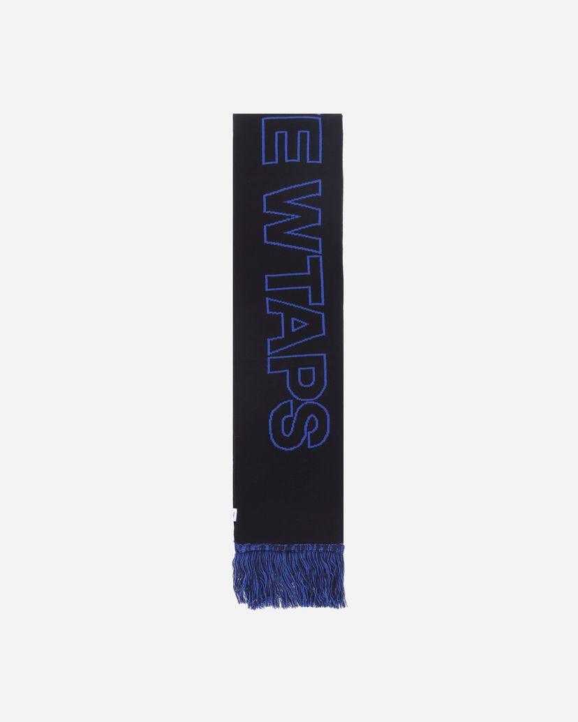 Huivi WTAPS Knitted Fringe Scarf Musta | 242MADT-AC01 001