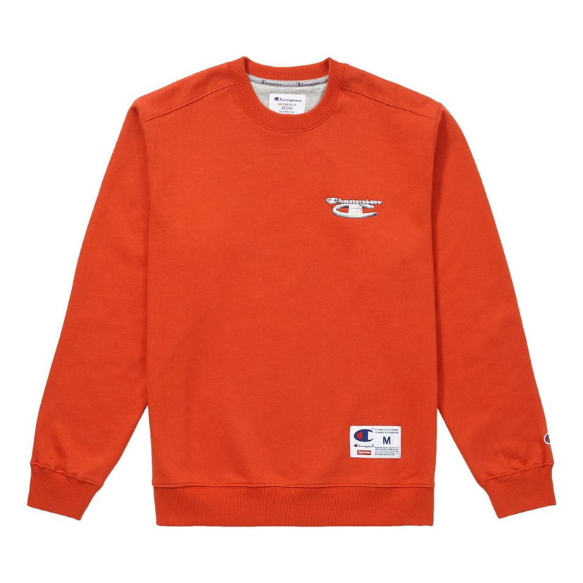 Villapaita Supreme Champion 3D Metallic Crewneck Sweatshirt Oranssi | SUP-FW18-723
