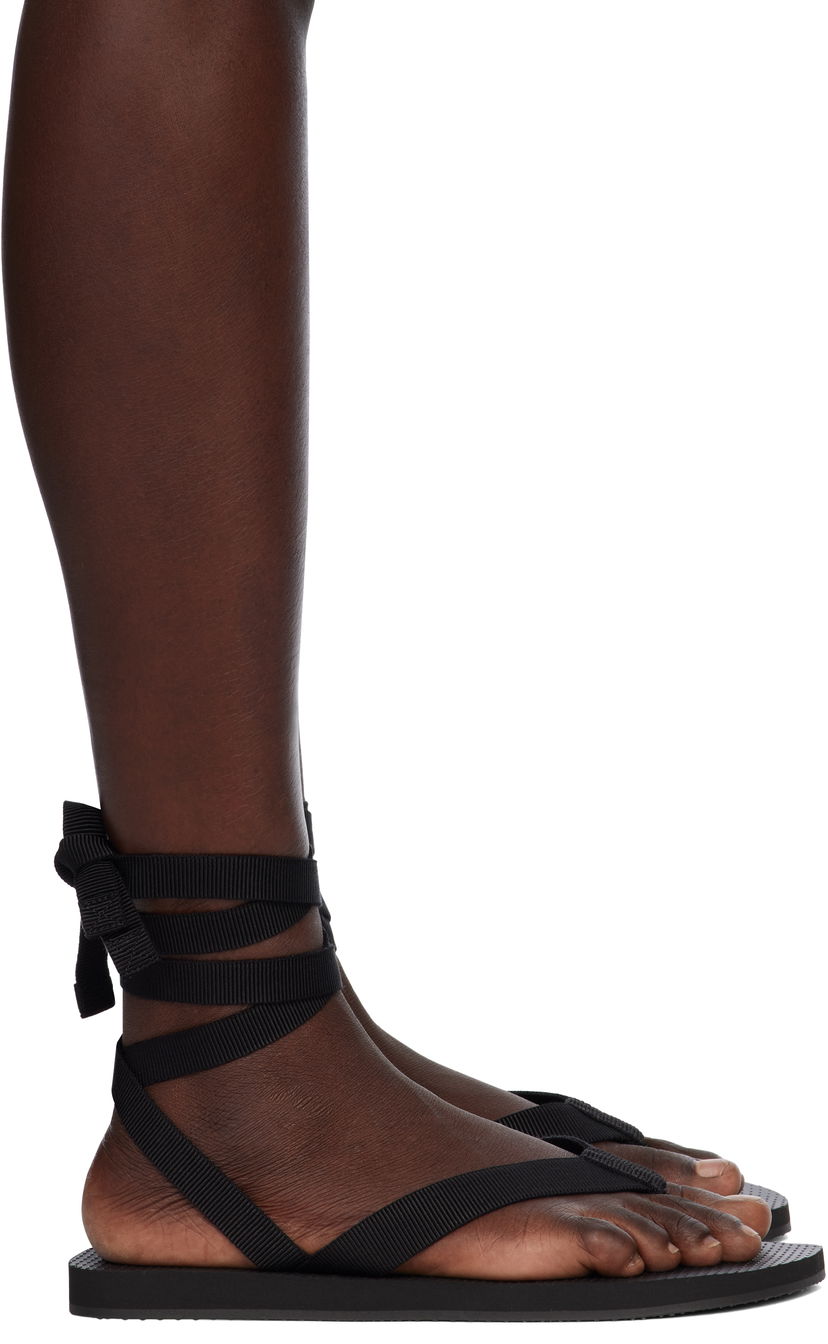 Vaatteet The Row The Row Dune Knot Sandals Musta | F1588-GRO