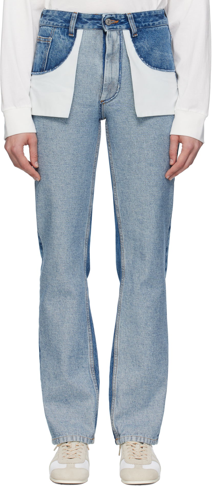 Jeans Maison Margiela MM6 Maison Margiela Straight-Leg Jeans Sininen | S52LA0256 M30018