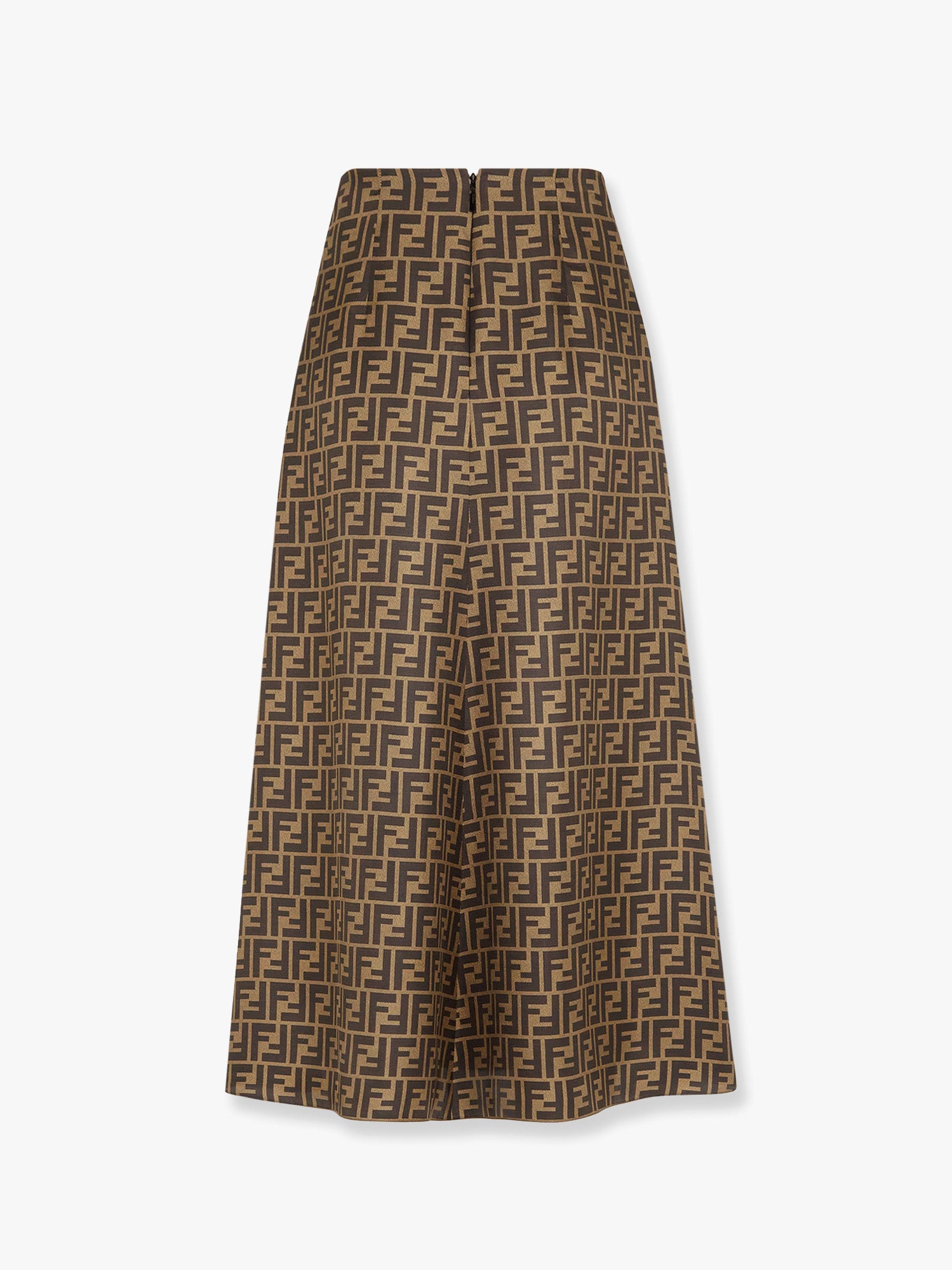 Hame FENDI Fendi FF Vertigo A-Line Midi Skirt Ruskea | FQ7601A8G3F1440, 1