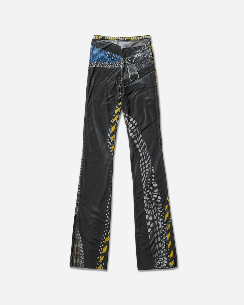Housut Ottolinger Mesh Flare Pants with Polka Dot and Zip Print Monivärinen | 10120050104 PRIBLK