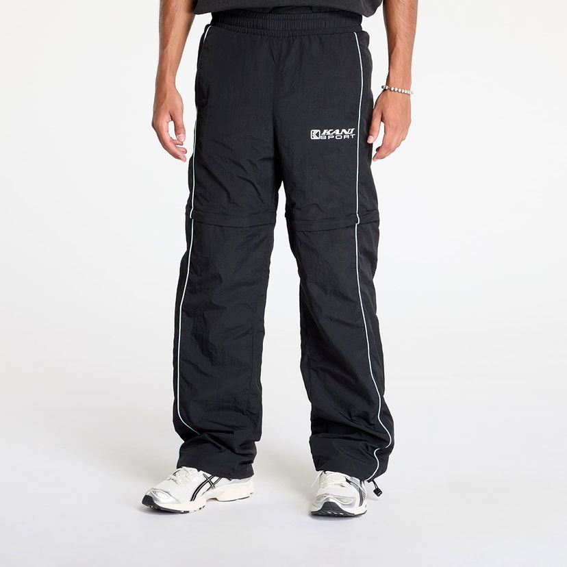 Housut Karl Kani Pants OG Sport Adjustable Trackpants Black/ Light Blue Musta | 60030050