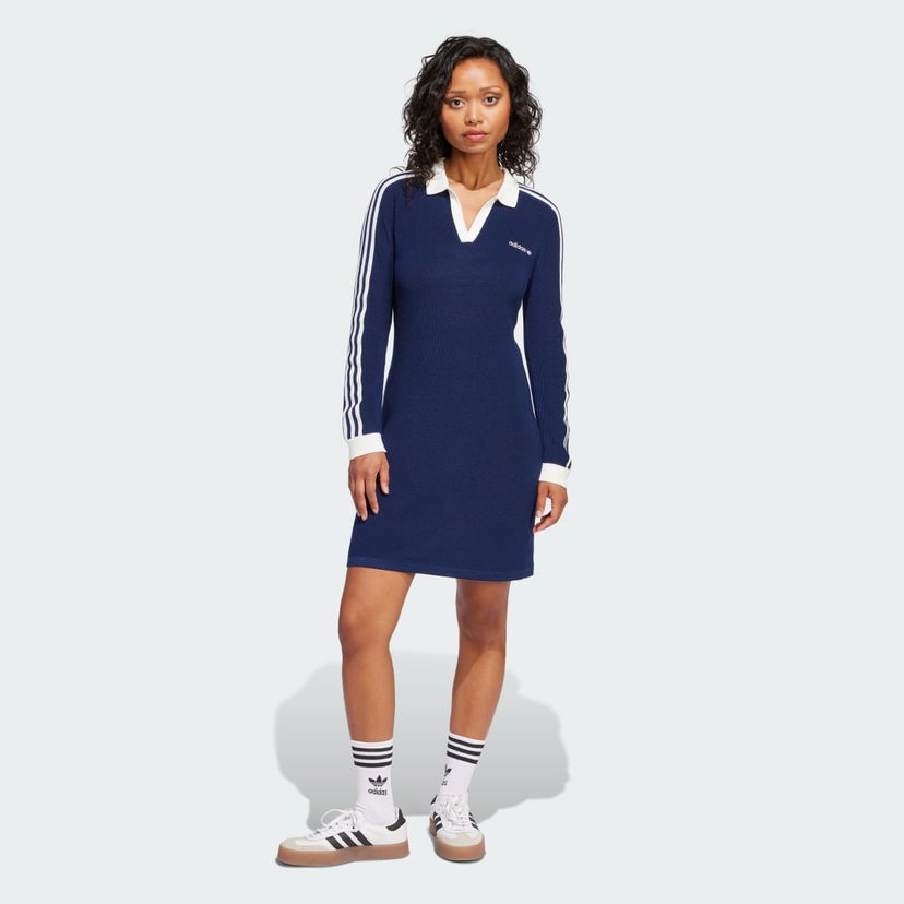 Mekko adidas Performance Knitted Polo Dress Sininen | JC7690