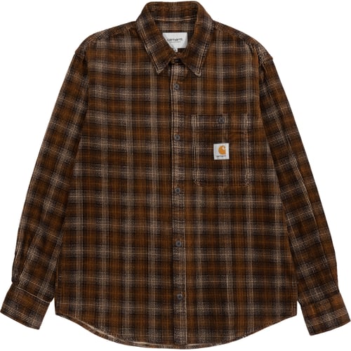 Paita Carhartt WIP Brown Checkered Corduroy Button-Up Shirt Ruskea | I029442