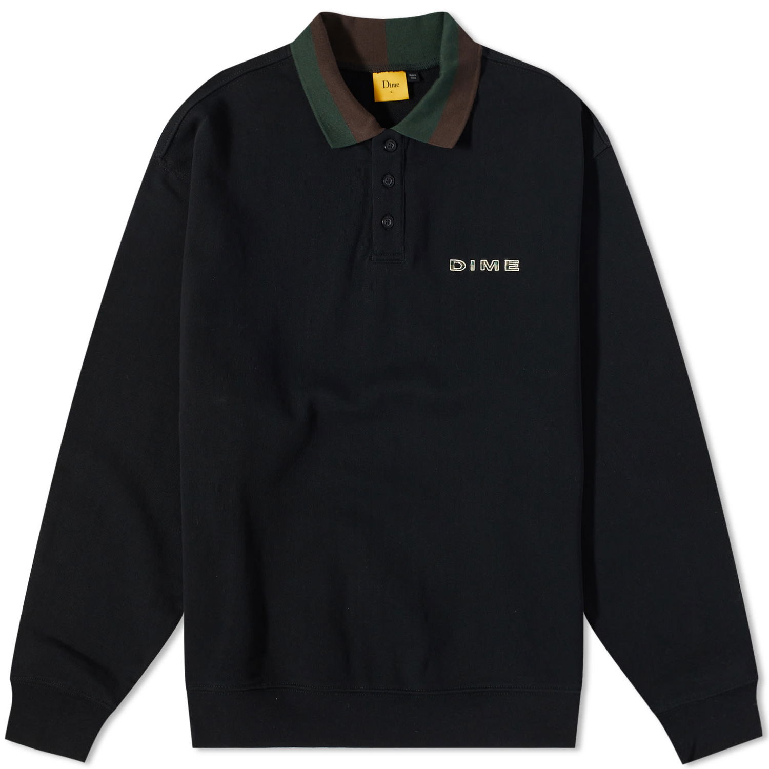 Villapaita Dime Terry Rugby Crewneck Musta | DIMESU238BLK, 0