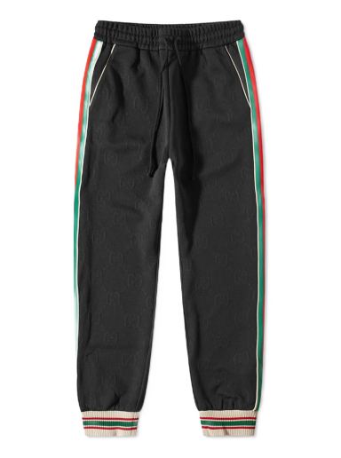 Verryttelyhousut Gucci Side Tape Jacquard Track Pant Musta | 663569-XJDE9-1043