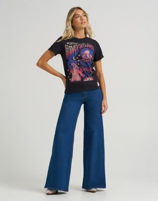 T-paita Wrangler Lainey Wilson Regular T-Shirt Musta | 112374958:XS, 1