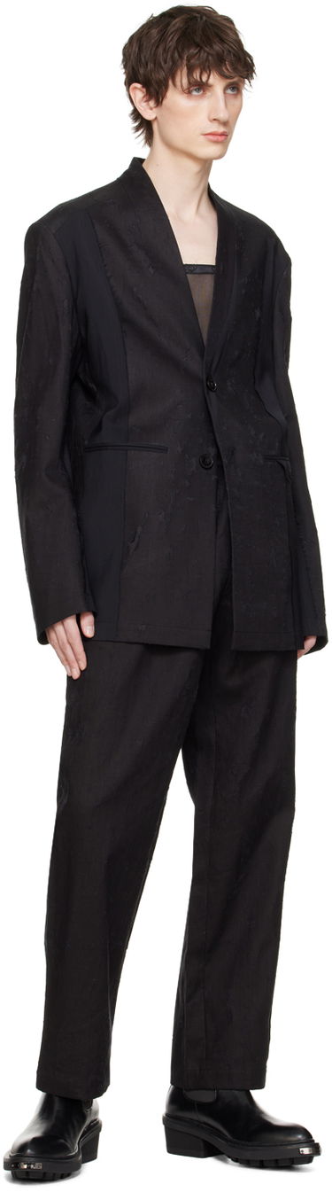 Housut Feng Chen Wang Feng Chen Wang Raw Edge Trousers Musta | FUS17TR05, 3