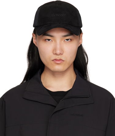 Korkki We11done We11done Suede Logo Cap Musta | WD-AH0-25-429-U-BK, 0