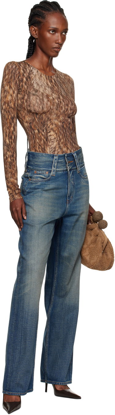 Jeans Maison Margiela MM6 Maison Margiela 5-Pocket Slub Jeans Sininen | S52LA0259 M30017, 3