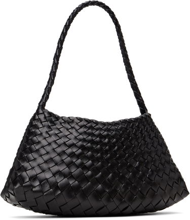 Käsilaukku Dragon Diffusion Dragon Diffusion Rosanna Woven Leather Shoulder Bag Musta | 8943, 1