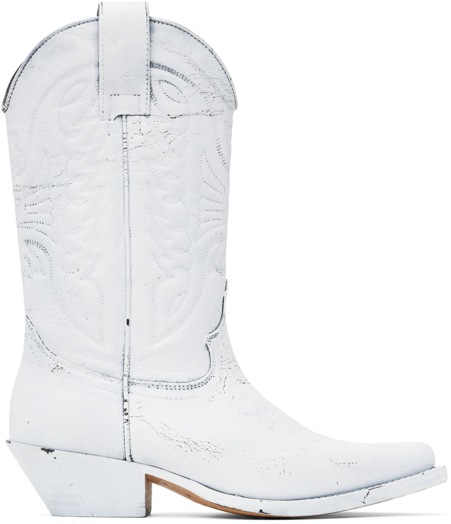 Takit Maison Margiela MM6 Maison Margiela Painted Cowboy Boots Valkoinen | SH3WW0003 P8299, 0