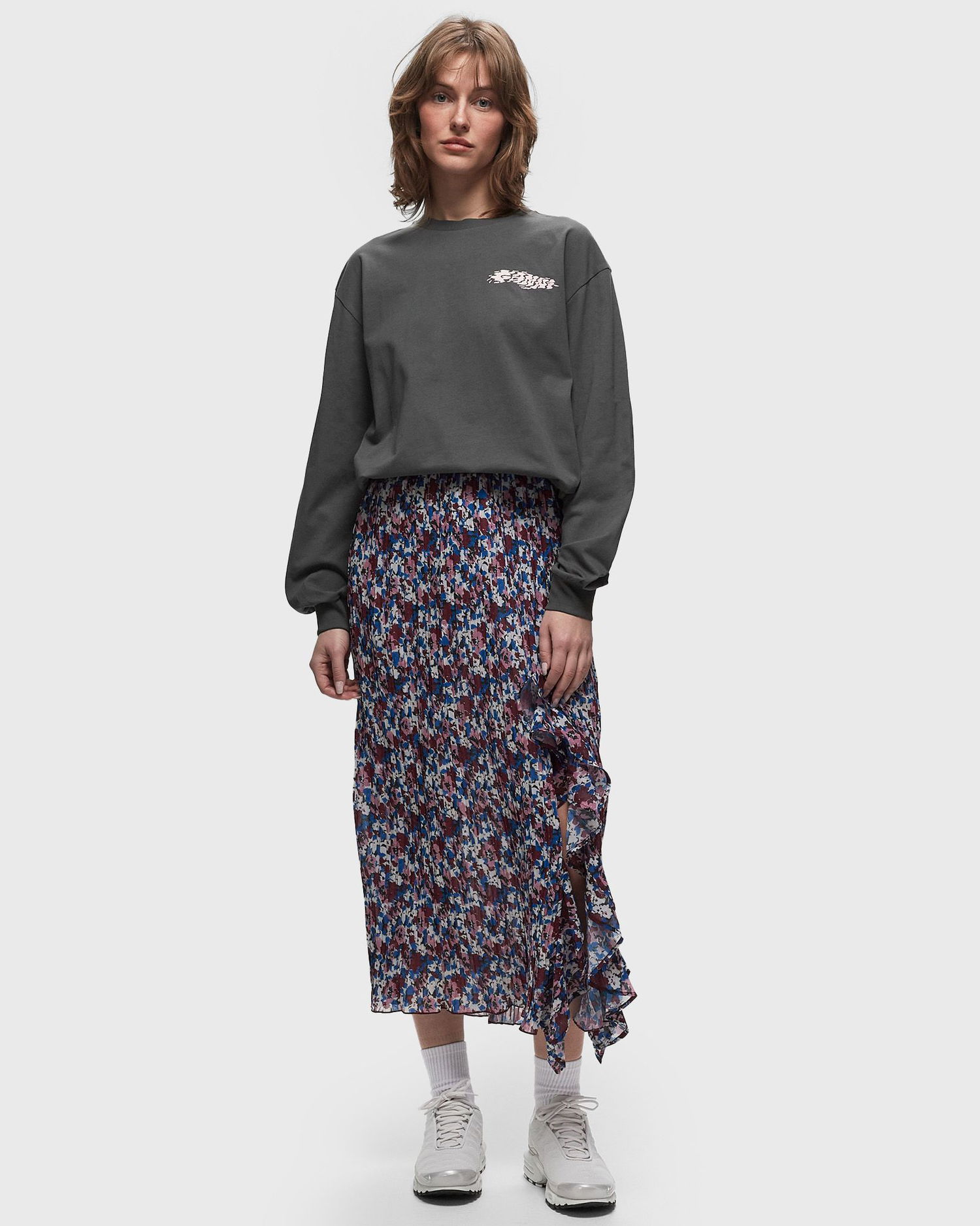 T-paita GANNI Future Heavy Loveclub Long Sleeve Tee Musta | T3877-490, 1