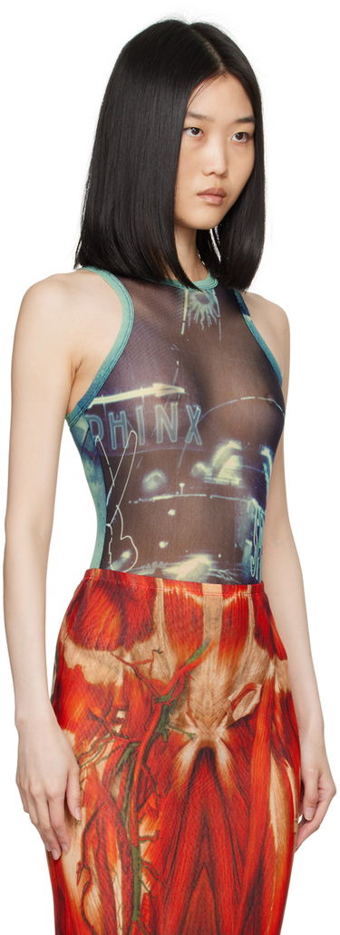 Body Jean Paul Gaultier Gaultier 'The Pigalle' Printed Bodysuit Sininen | 24/30-F-BD044-T552-59560100, 1