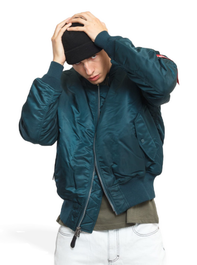 Bomber-takki Alpha Industries Bomber Turkoosi | 100101 02
