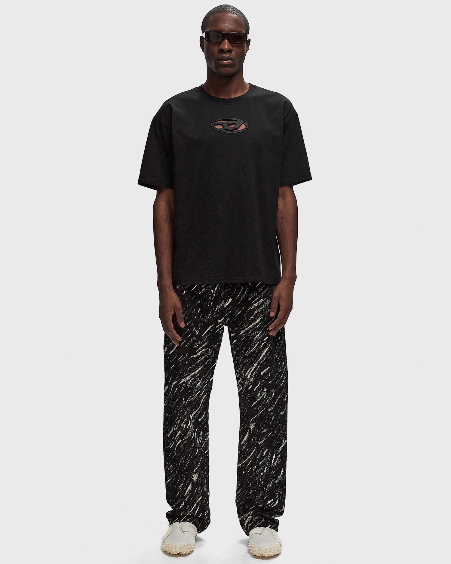 Jeans Marni Abstract Print Casual Trousers Musta | PUJU0021A0-CRN99, 1
