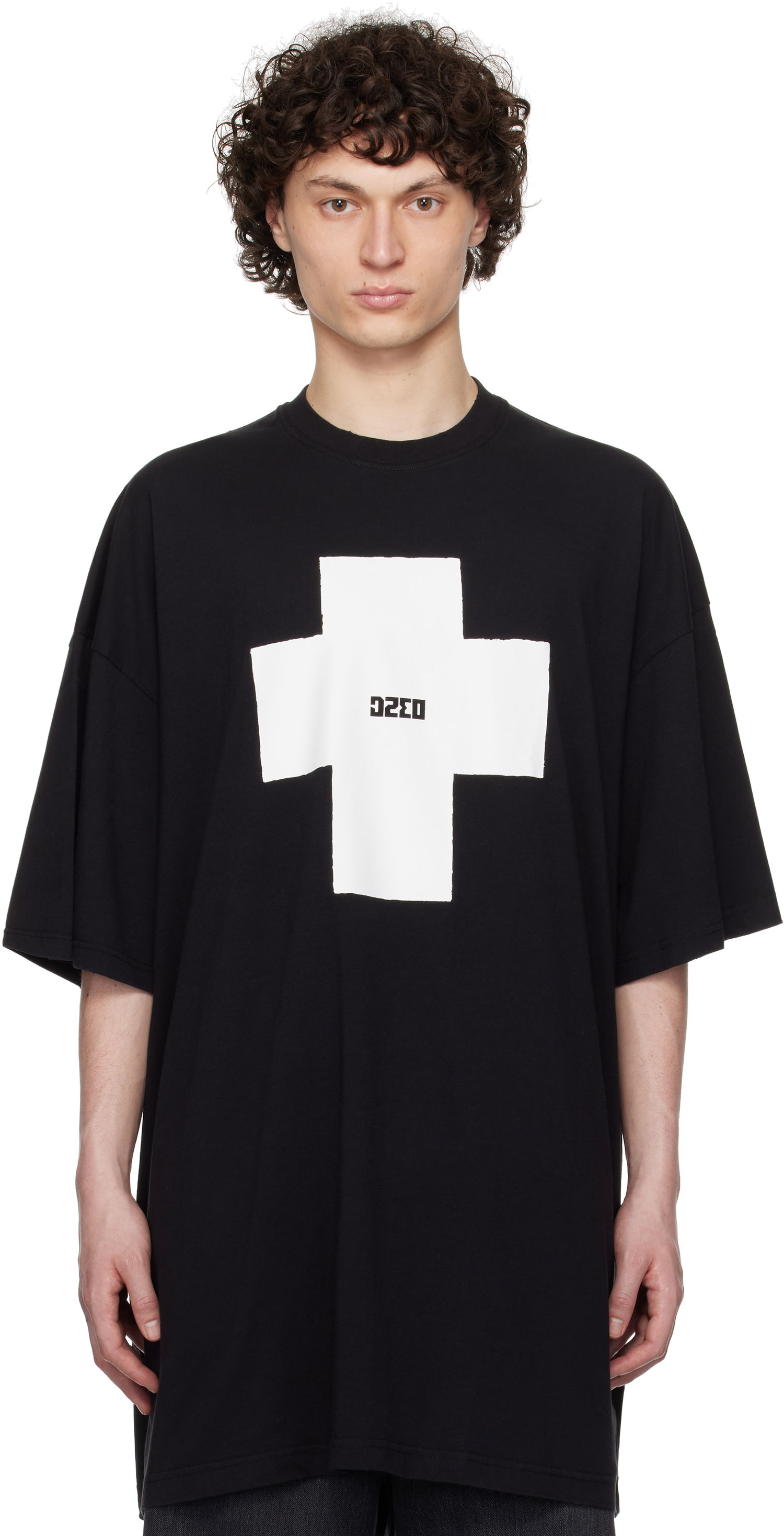 T-paita 032C 032c Point Zero Oversized T-Shirt Musta | S25-URC-0152-050, 0
