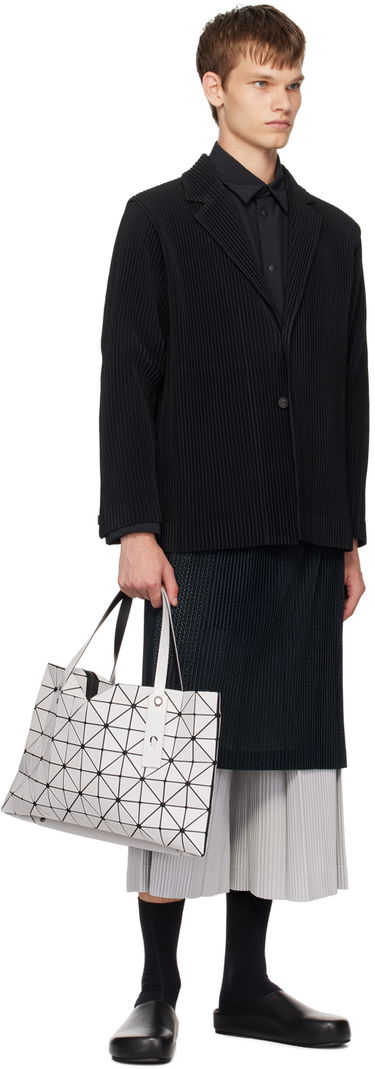 Kangaskassi BAO BAO ISSEY MIYAKE Geometric Pattern Tote Bag Valkoinen | BB48AG402, 3