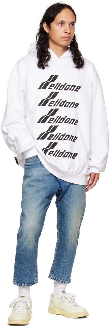 Huppari We11done We11done Print Hoodie Valkoinen | WD-TH3-22-729-U-WH, 3