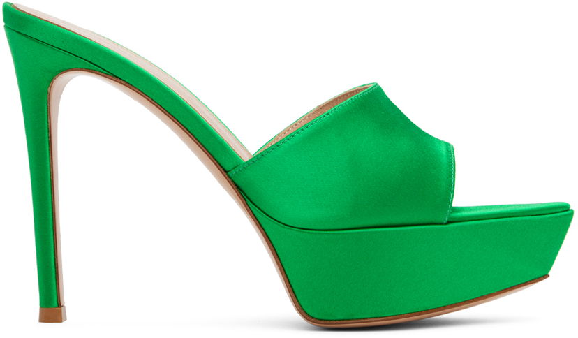 Asusteet Gianvito Rossi Gianvito Rossi Platform Heeled Sandals Vihreä | G16530.85RIC.RAS