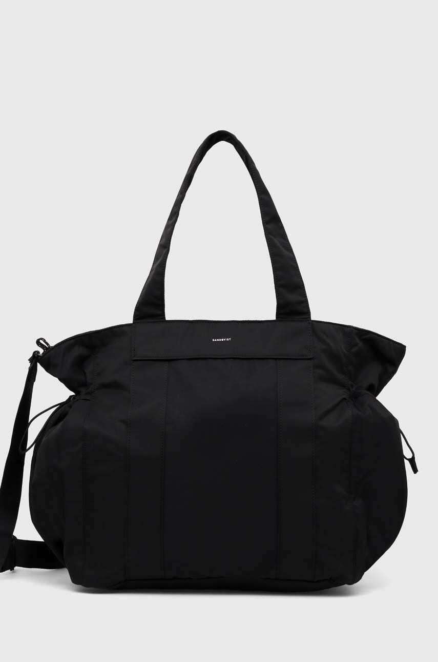 Kangaskassi Sandqvist Sigrid Tote Bag Musta | SQA1881, 0