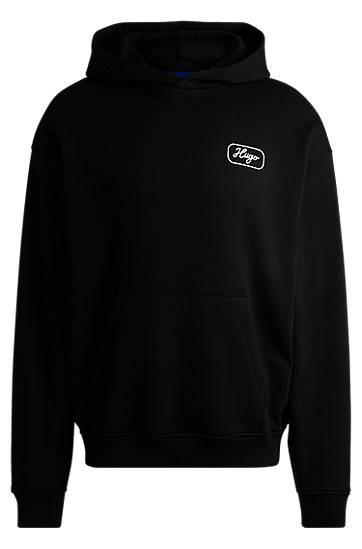 Huppari BOSS Terry Hoodie with Embroidered Logo Musta | 50545939