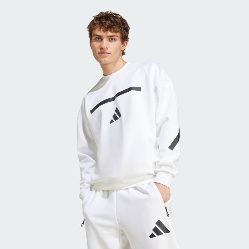 Villapaita adidas Performance adidas Z.N.E. Sweatshirt Valkoinen | JF2451