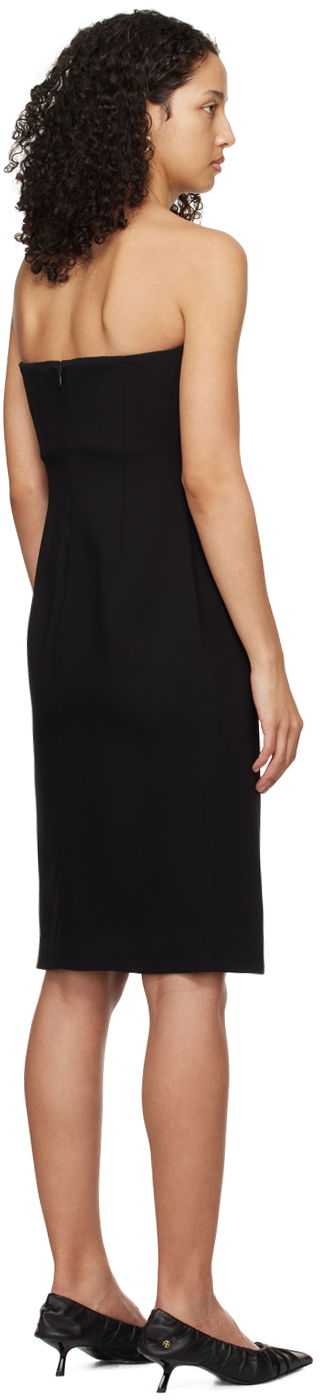 Mekko Anine Bing Anine Bing Halle Strapless Midi Dress Musta | A-02-0490-000, 2